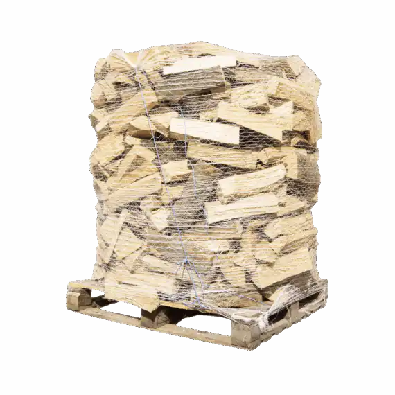 Beuken brandhout Premium 33cm, schorsvrij auf pallet im Netz, ca. 1,6 srm / 1rm, 500 kg