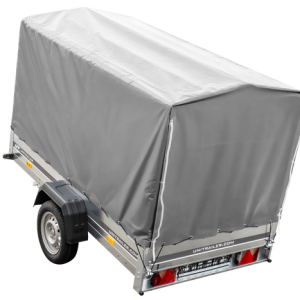 PKW-Aanhanger 230x125 UNITRAILER GARDEN 230 KIPP mit grauer Hoge huif 110 cm