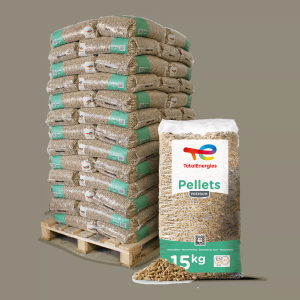 TotalEnergies Houtpellets Premium – 975 kg (65 x 15 kg Säcke)