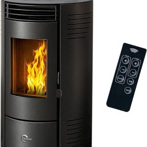 Sannover Azora 11,6 kW waterdichte pelletkachel zwart