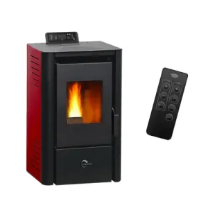 Sannover Pelletkachel Anita 9,4 Kw Bordeaux